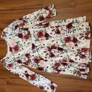 NWOT Boutique girls floral swing dress 8/9